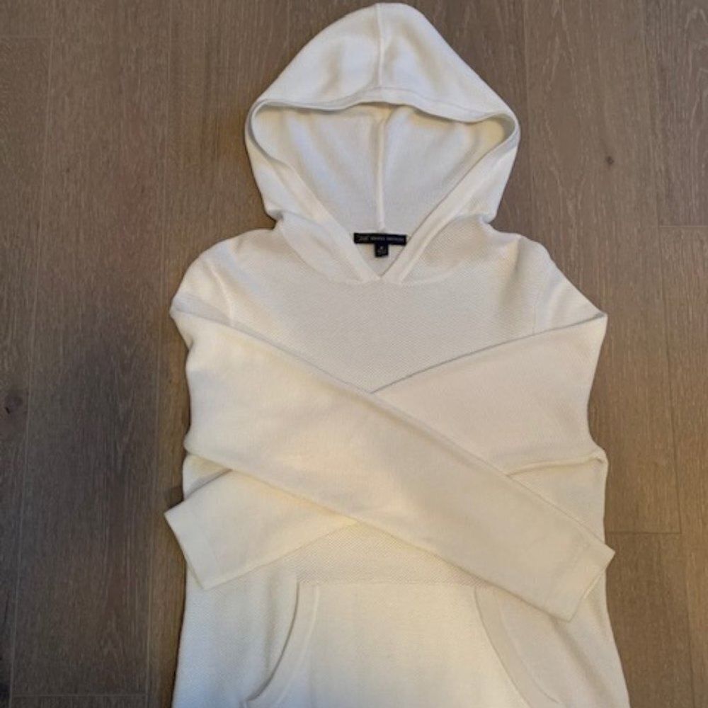 Brooks Brothers 346 100% Cotton Hoodie Cream Sz M